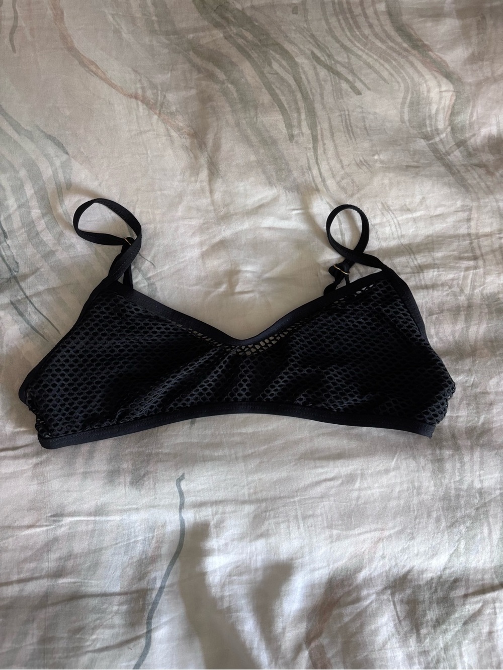 l*space Black Mesh Bikini Top